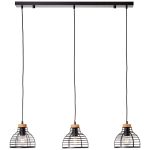 Brilliant Avia Pendellampa Metall Trä Svart Trä | Passande för 3x E27