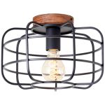 Brilliant Gwen Taklampa Metall Trä Svart | 300mm - Passande för 1x E27