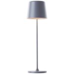 Brilliant Bordslampa Kaami Metall Plast Grå 2W 310lm - 830 Varm Vit | 100mm - IP44 - Utomhus - Dimbar 