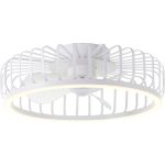 Brilliant Capo Takfläkt Metall Plast Vit 32W 4200lm - 827-865 CCT | 480mm - Fjärrkontroll Dimbar