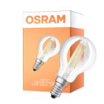 Osram Classic LED E14 Boll Filament Klar 5.9W 806lm - 827 Extra Varm Vit | Dimbar - Ersättare 60W
