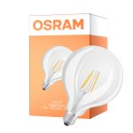 Osram LED Superstar E27 Globe G125 Filament Klar 11W 1521lm - 927 Extra Varm Vit | Bästa Färgåtergivning - Ersättare 100W