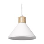 Ledvance Decor Gips/Stål/Trä Pendellampa Vit | Passande för E27