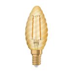 Ledvance Vintage 1906 LED E14 Kronljus Guld 2.5W 220lm - 824 Extra Varm Vit | Ersättare 25W