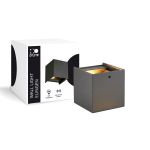 D'Lite Vägglampa Elingen Aluminium Svart Up & Down 4.9W 480lm - 830 Varm Vit | IP65 - Ljussensor