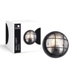 D'Lite Vägglampa Ecco Svart Runda | IP54 - Passande för 1x E27
