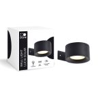 D'Lite Vägglampa Lucia Svart 1.5W - 830 Varm Vit | IP54 - Solar Batteri - Ljussensor