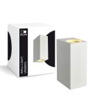 D'Lite Vägglampa Vrebos Vit Up & Down | IP56 - Passande För 2x GU10