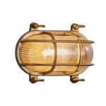 Nordlux Helford Vägglampa Glas Mässing | IP64 - Passande för E27