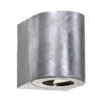 Nordlux Canto 2 Vägglampa Stål Silver Up & Down 10.6 W 500lm - 830 Varm Vit