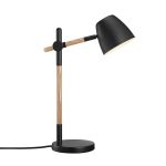 Nordlux Bordslampa Theo Metall och Trä Svart | Passande för GU10