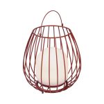Nordlux Bordslampa Jim To-Go Portable Batteri Röd 3W 300lm - 827 Extra Varm Vit | 3-Stegs Dimbar 