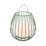 Nordlux Bordslampa Jim To-Go Portable Batteri Metall Grön 3W 300lm - 827 Extra Varm Vit | 3-Stegs Dimbar 