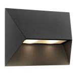 Nordlux Pontio Vägglampa Aluminium Svart | IP54 - Passande för 2x GU10