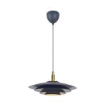 Nordlux Bretagne 38 Pendellampa Metall Grå | Passande för 1x G9