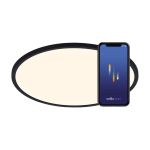 Nordlux Oja Smart 60 Taklampa Metall Svart 30W 3500lm - 827-865 Justerbar Vit | 600mm - Wifi och Blåtooth Dimbar