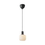 Nordlux Milford Mini Svart Pendellampa Glas Svart | Passande för 1x E27