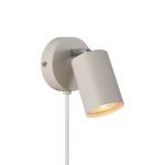 Nordlux Explore Vägglampa Metall Beige | Passande för GU10