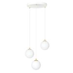 Emibig Pendellampa Royal Stål Vit | Passande för 3x E14 - Max 10W