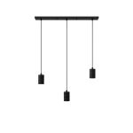Calex Retro Pendellampa Cordset Rektangulär Metall Svart  |incl. kabel 2 Meter - Passande för 3xE27