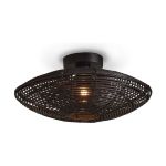 Good&Mojo Taklampa Tanami Rattan Svart | Passande för 1x E27 