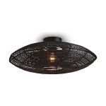Good&Mojo Taklampa Tanami Rattan Svart | Passande för 1x E27 