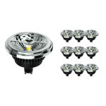 Flerpack 10x Noxion Lucent LED Spot GU10 AR111 15W 850lm 40D - 927 Extra Varm Vit | Bästa Färgåtergivning - Dimbar - Ersättare 75W