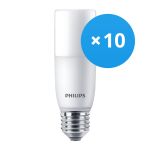 Flerpack 10x Philips Corepro LED E27 Tubular Stick Matt 9.5W 950lm - 830 Varm Vit | Ersättare 68W
