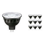 Flerpack 10x Philips Master LED Spot GU5.3 MR16 6.7W 440lm 60D - 930 Varm Vit | Bästa färgåtergivning - Dimbar - Ersättare 35W