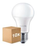 Flerpack 10x Philips Corepro LED Lampa E27 Päron Matt 13W 1521lm - 840 Kallvit | Ersättare 100W