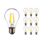 Flerpack 10x Noxion Lucent LED E27 Päron Filament Klar 7W 806lm - 822-827 Dim To Warm | Dimbar - Ersättare 60W