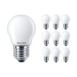 Flerpack 10x Philips Corepro LED Lustre E27 boll Matt 2.2W 250lm - 827 Extra Varm Vit | Ersättare 25W