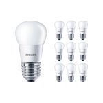 Flerpack 10x Philips Corepro LED Lustre E27 boll Matt 5W 470lm - 827 Extra Varm Vit | Ersättare 40W