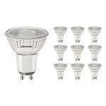Flerpack 10x Noxion PerfectColor LED Spot GU10 PAR16 4W 345lm 36D - 927 Extra Varm Vit | Bästa färgåtergivning - Dimbar - Ersättare 50W