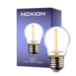 Noxion Lucent LED E27 boll Filament Klar 1.4W 136LM - 827 Extra Varm Vit | Ersättare 15W