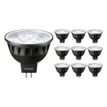 Flerpack 10x Philips Master LED Spot GU5.3 MR16 7.5W 500lm 36D - 930 Varm Vit | Bästa färgåtergivning - Dimbar - Ersättare 50W