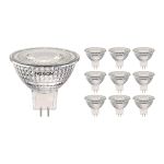Flerpack 10x Noxion LED Spot GU5.3 MR16 4.4W 345lm 36D - 840 Kallvit | Dimbar - Ersättare 35W
