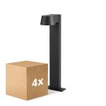 Flerpack 4x D'Lite Piedestallampa Lira Svart 7W 600lm 830 Varm Vit | IP54