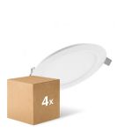 Flerpack 4x Ledvance LED Downlight Slim Runda DN155 12W 1020lm 120D - 830 Varm Vit | 169mm 
