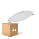 Flerpack 4x Ledvance LED Downlight Slim Runda DN210 18W 1530lm 120D - 830 Varm Vit | 225mm