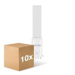 Flerpack 10x Noxion Lucent PL-S LED 4.3W - 840 Kallvit | 4-Stift - Ersättare 9W
