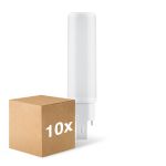 Flerpack 10x Ledvance Dulux-D LED 7W - 840 Kallvit | 4-Stift - Ersättare 18W