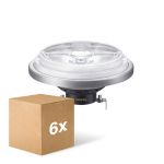 Flerpack 6x Philips MASTER LED Spot G53 AR111 10.8W 620lm 9D - 930 Varm Vit | Bästa färgåtergivning - Dimbar - Ersättare 50W
