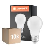 Flerpack 10x Ledvance Classic LED E27 Päron Matt 4.9W 470lm - 827 Extra Varm Vit | Ersättare 40W