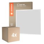 Flerpack 4x Ledvance LED Panel Kompakt Aluminium Vit 33W 3630lm - 830 Varm Vit | 60x60cm