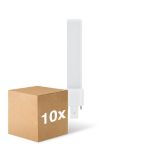 Flerpack 10x Ledvance Dulux-S LED 4W - 830 Varm Vit | 2-Stift - Ersättare 9W