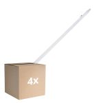 Flerpack 4x Ledvance LED Allmänbruksarmatur Vattentät Fukttät Eco Slim 36W 4320lm - 840 Kallvit | 120cm