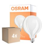 Flerpack 4x Osram Retrofit LED E27 Globe Filament Matt 11W 1521lm - 827 Extra Varm Vit | Ersättare 100W