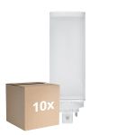 Flerpack 10x Ledvance Dulux-T LED 10W - 830 Varm Vit | 4-Stift - Ersättare 26W