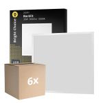 Flerpack 6x Bright Choice LED Panel Backlit 36W 3600lm - 830 Varm Vit | 60x60cm - UGR <22